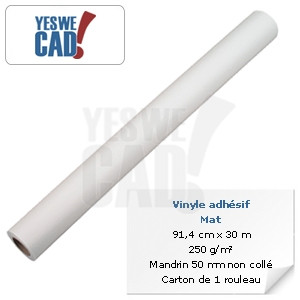 Vinyle mat Yeswecad 41616 914 mm - 36 250 g/m² 