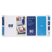 HP 80 - C4821A - Tête d'impression et dispositif de nettoyage - 1 x cyan