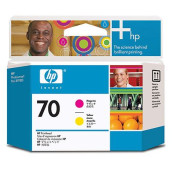 HP 70 - C9406A - Têtes d'impression - 1 x magenta et 1 x jaune