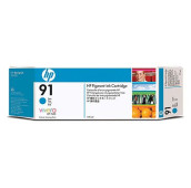 HP 91 - C9467A - Cartouche d'encre - 1 x cyan à pigments - 775 ml