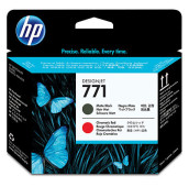 HP 771 - CE017A - Têtes d'impression - 1 x noir mat et 1 x rouge chromatique